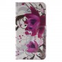 Lumia 550 violetit kukat puhelinlompakko