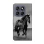 Hevoskuvio viimeistelee Motorola Moto G77 lompakkokotelon ilmeen.