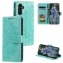 Magneettinen läppä pitää Samsung Galaxy A27 lompakkokotelon napakasti kiinni.