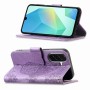 Samsung Galaxy A27 lompakkokotelo taittuu käteväksi vaakasuuntaiseksi jalustaksi.
