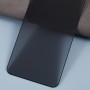 Samsung Galaxy A27:n musta yksityisyyssuojalasi himmentää näytön sivulta katsottuna.