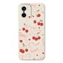 OnePlus 15R suojakuoren kirsikka ja rusetti kuvio tuo puhelimeen leikkisän ilmeen.
