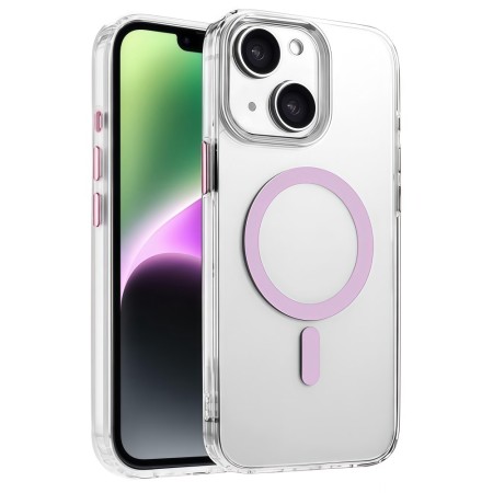 iPhone 13 / 14 suojakuoressa on magneettirengas langatonta latausta varten.