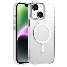 iPhone 13 / 14 kuoressa MagSafe kiinnitys helpottaa langattoman laturin käyttöä.