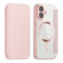 iPhone 17 lompakkokotelo taittuu vaakatasoon jalustaksi videoiden katselua varten.