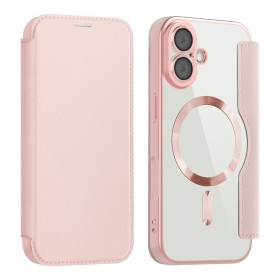 iPhone 17 lompakkokotelo taittuu vaakatasoon jalustaksi videoiden katselua varten.