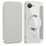 Läpinäkyvä tausta tuo esiin iPhone 17e / 16e suojakotelon MagSafe renkaan.