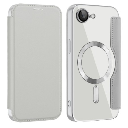 Läpinäkyvä tausta tuo esiin iPhone 17e / 16e suojakotelon MagSafe renkaan.