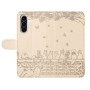 Beige kissakuvio koristaa Samsung Galaxy A27 suojakotelon pintaa.