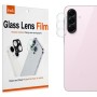Samsung Galaxy A27:n kameran linssin suojalasi tuotepakkauksessaan.