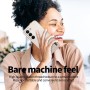 Realme C100 5G suojakuoren miellyttävä pintatuntuma tekee puhelimesta mukavan pitää kädessä.