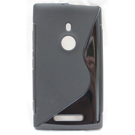 Lumia 925 musta silikoni suojakuori.