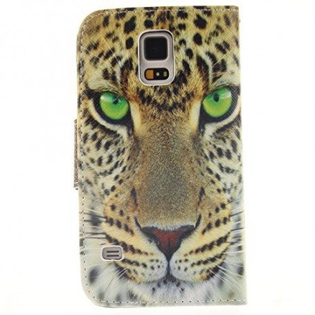 Galaxy S5 leopardi puhelinlompakko