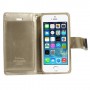 iPhone 5/5s samppanjan kultainen puhelinlompakko