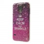 Galaxy S5 keep calm and sparkle silikonisuojus.