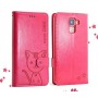 Huawei Honor 7 punainen kissa puhelinlompakko