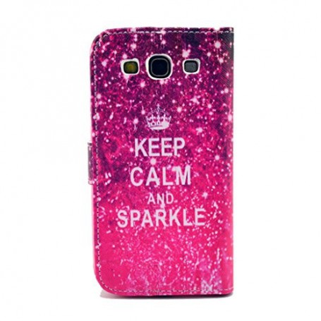 Samsung Galaxy S3 keep calm puhelinlompakko