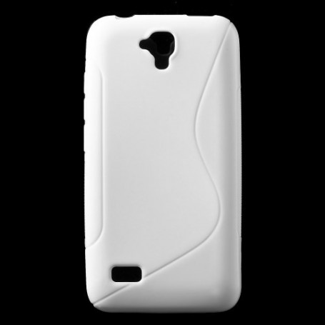 Huawei Y5 valkoinen silikonisuojus.