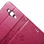 Samsung J5 hot pink perhoset puhelinlompakko