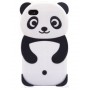 iPhone 4 valkoinen panda silikonisuojus.