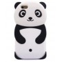 iPhone 5 valkoinen panda silikonisuojus.