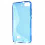 Huawei Honor 4C sininen silikonisuojus.