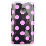 Lumia 520 musta-pinkki polka dot suojakuori.