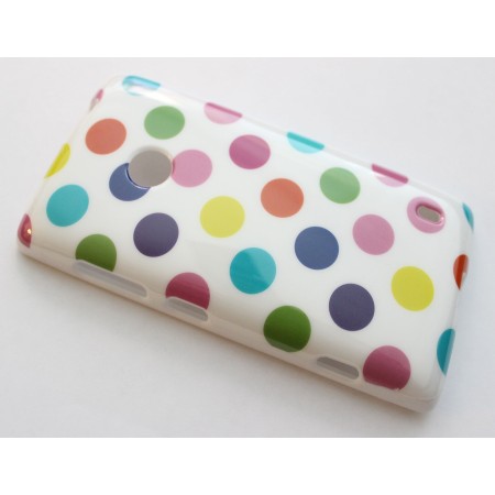 Lumia 520 värikäs polka dot suojakuori. – minimalistinen mutta tehokas suoja