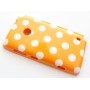 Lumia 520 oranssi polka dot suojakuori. – ohut ja tyylikäs suojakuori esillä