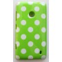 Lumia 520 limenvihreä polka dot suojakuori.