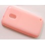 Lumia 620 vaaleanpunainen silikonisuojus.