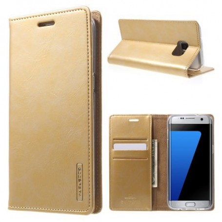 Samsung Galaxy S7 edge samppanjan kultainen puhelinlompakko