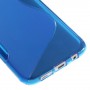 Samsung Galaxy S7 edge sininen silikonisuojus.