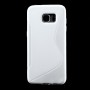 Samsung Galaxy S7 edge valkoinen silikonisuojus.
