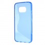 Samsung Galaxy S7 sininen silikonisuojus.