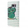 Samsung Galaxy S7 edge vihreä pöllö puhelinlompakko