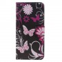 Samsung Galaxy S7 edge kukkia ja perhosia puhelinlompakko