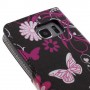 Samsung Galaxy S7 edge kukkia ja perhosia puhelinlompakko
